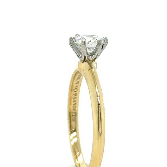 Tiffany & Co Yellow Gold .5ct Diamond Ring - Picture 6 of 15